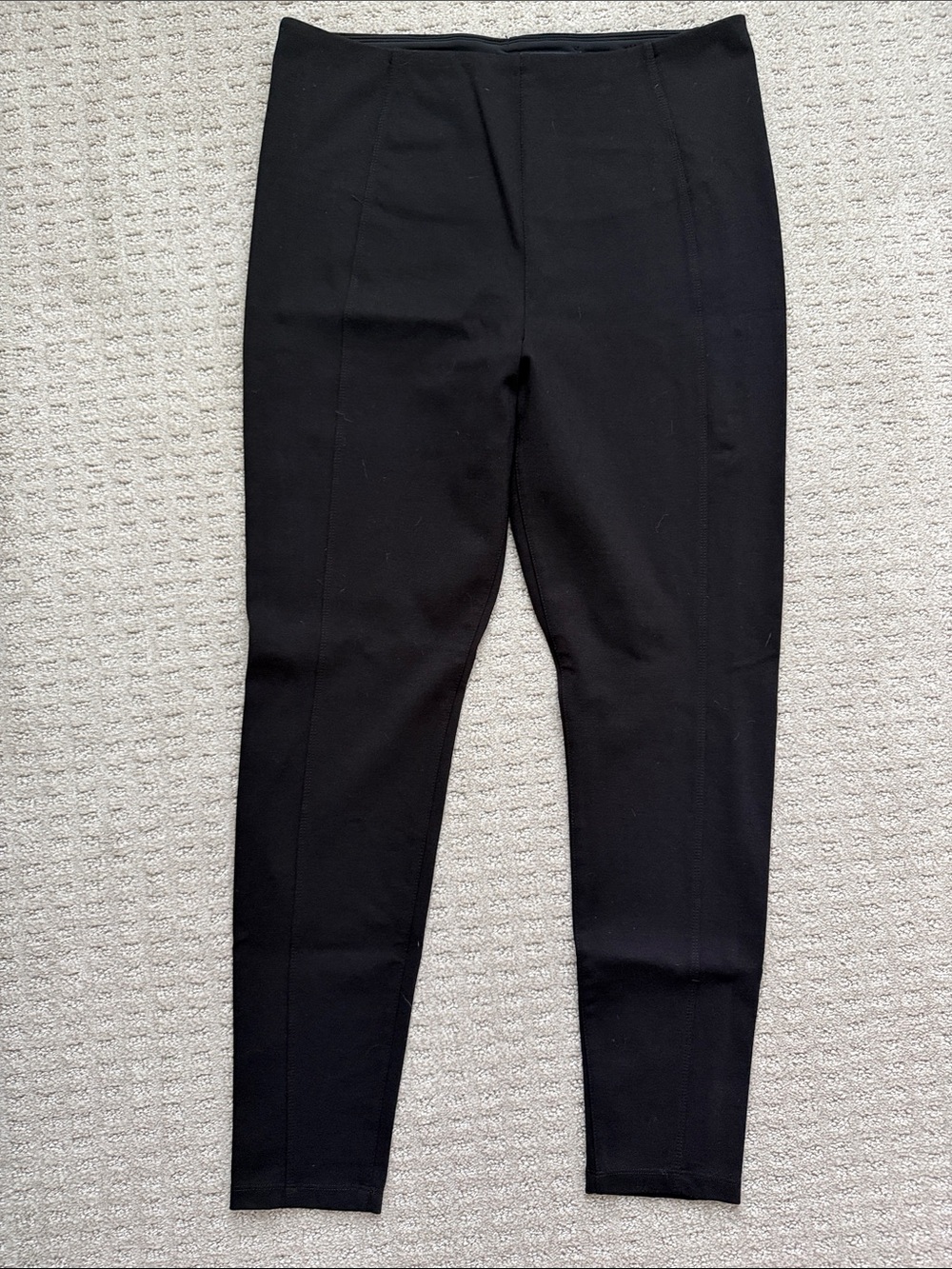 Liverpool Black Ponte Leggings with Center Seam